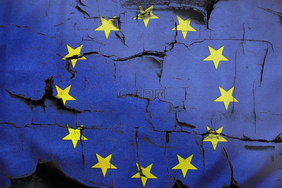 欧盟旗帜,brexit,欧洲