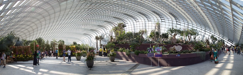 flower dome,玻璃,玻璃建筑