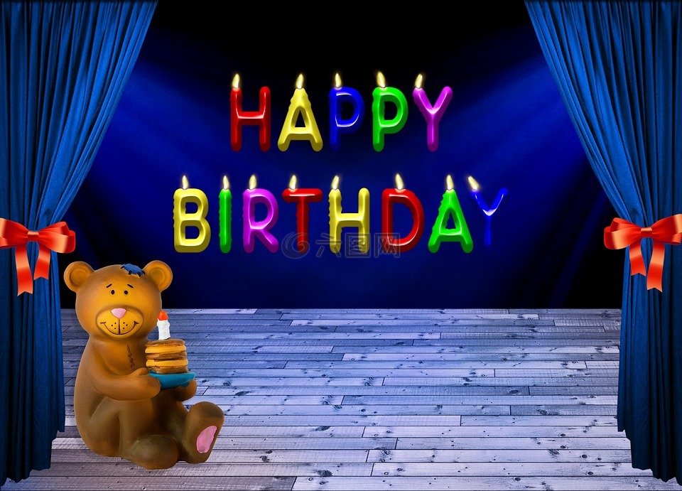 生日,生日快乐,熊