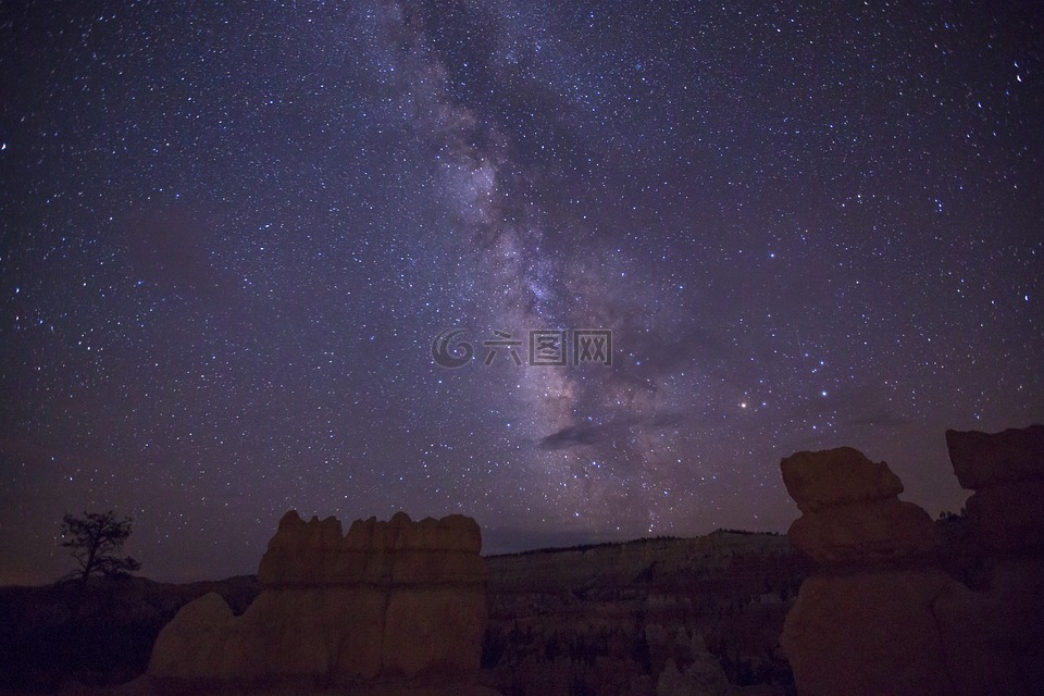 银河 星空 峡谷高清图库素材免费下载 图片编号 六图网