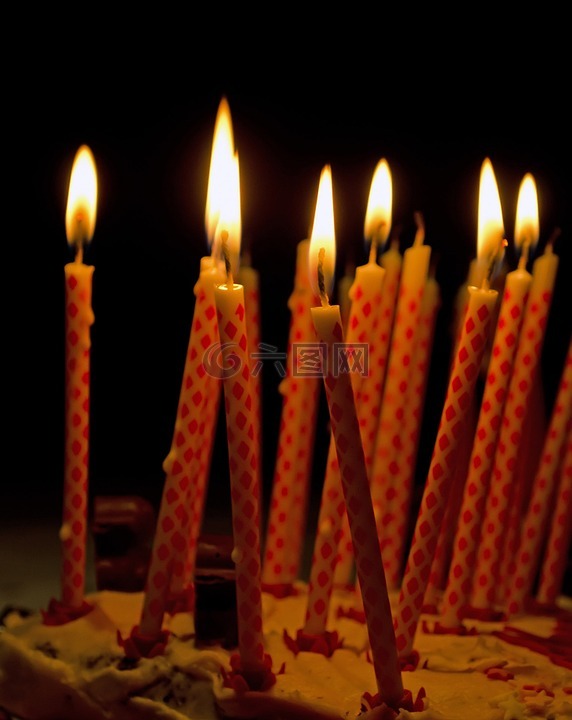 蜡烛,生日,庆典