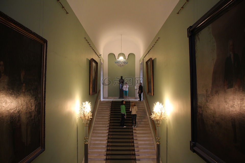 楼梯,画廊,特列季亚科夫