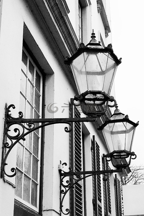 街道灯笼,汉堡,pöseldorf