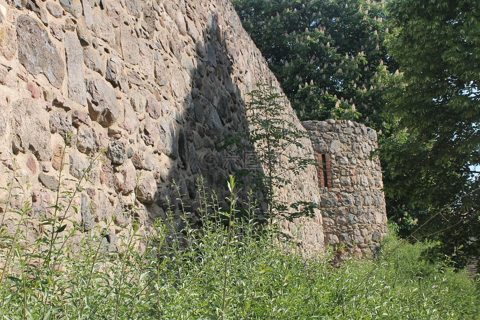 滕普林,城墙,砌体