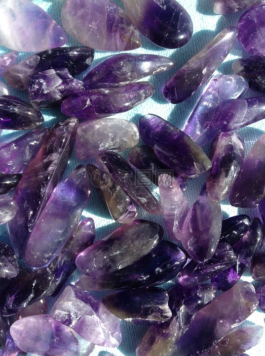 紫水晶,石头,宝石