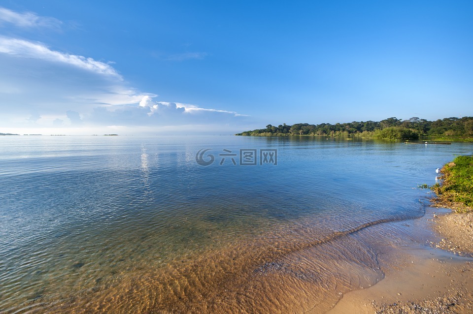 维多利亚湖,海滩,非洲