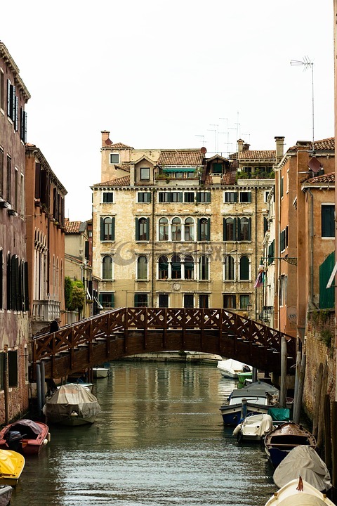 威尼斯运河,运河桥,老欧洲
