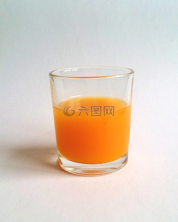 玻璃,果汁,橙色