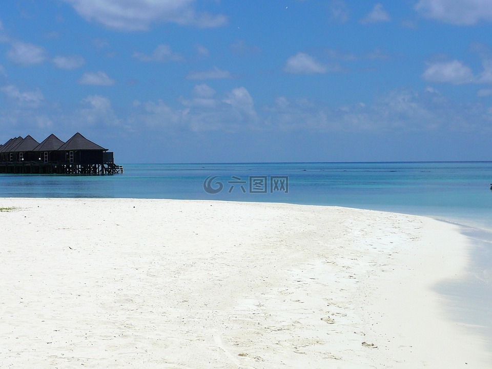 马尔代夫,海滩,海洋高清图库素材免费下载(图片编号:6577172)