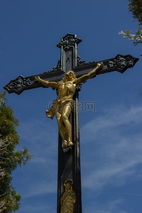 十字架,交叉,耶稣