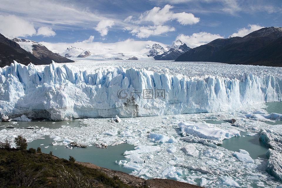 阿根廷,冰川,冰