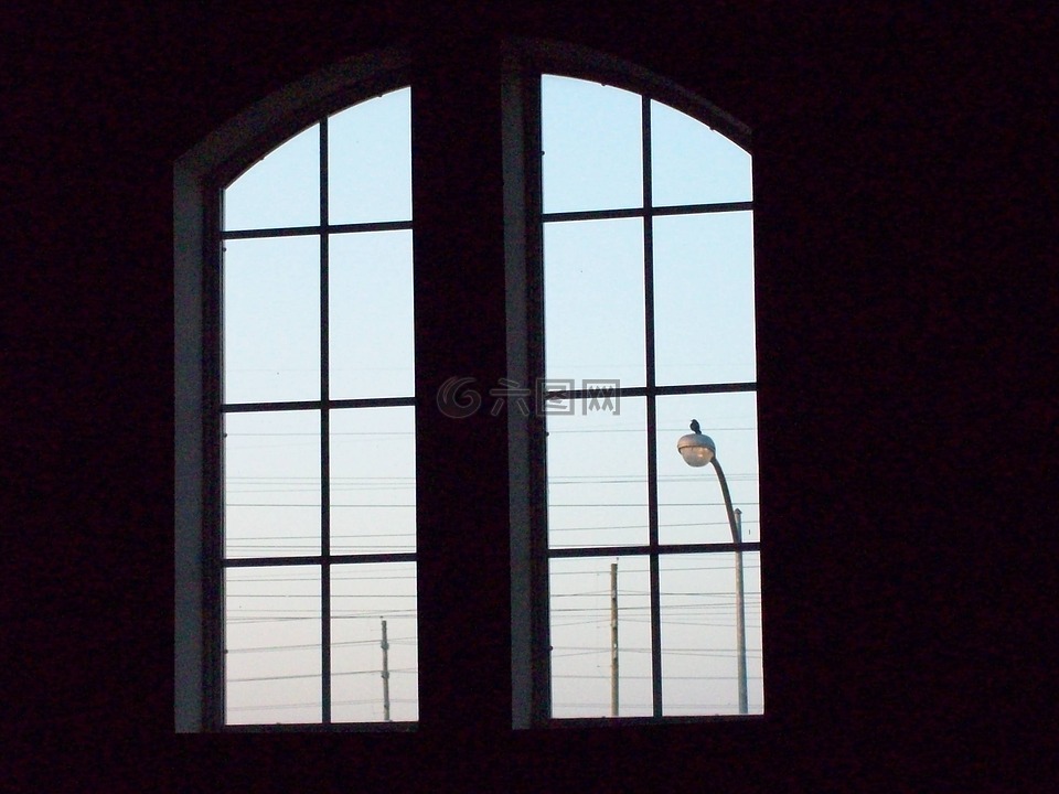 窗口,视觉,遥远的视图
