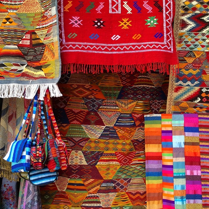 地毯,摩洛哥,颜色