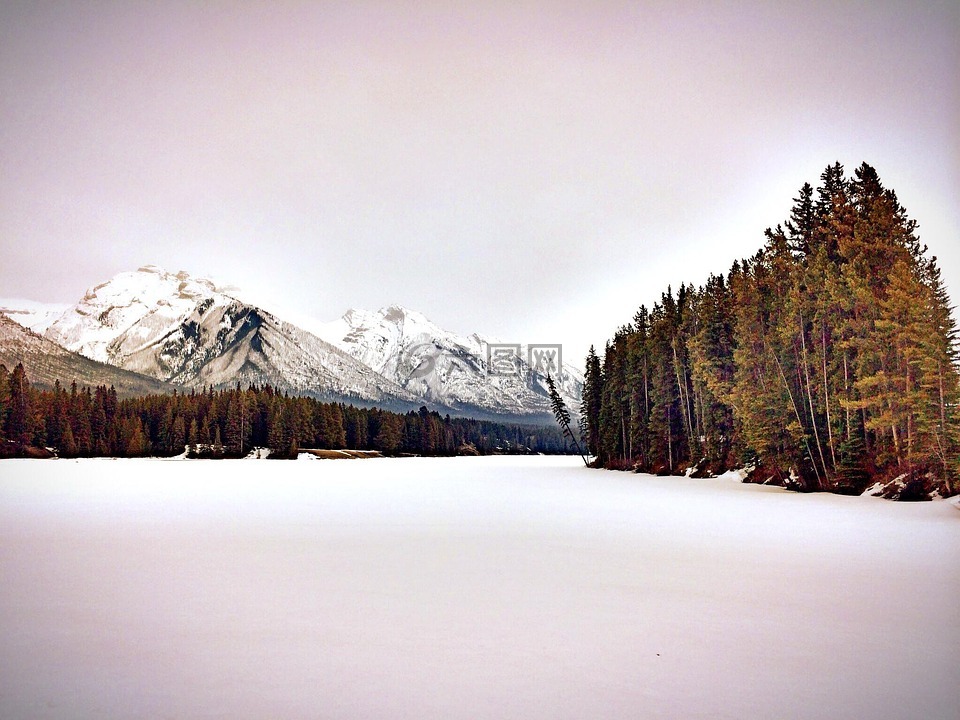 冬季景觀,山,雪高清圖庫素材免費下載(圖片編號:6580701)-六圖網