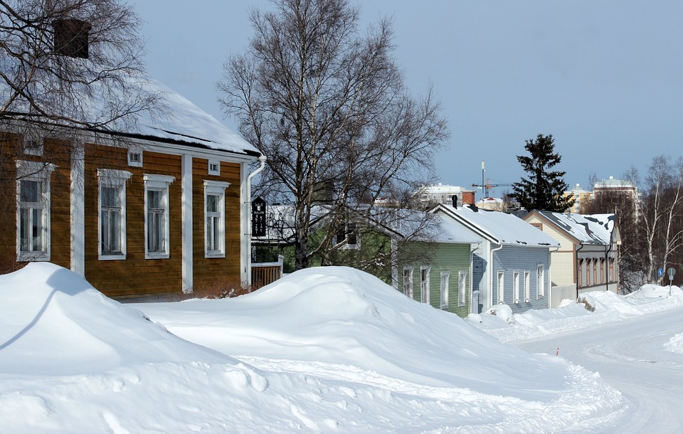 奥卢,芬兰,冬天