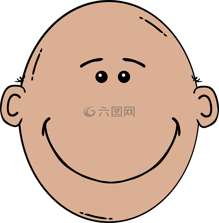 头,卡通,孤立