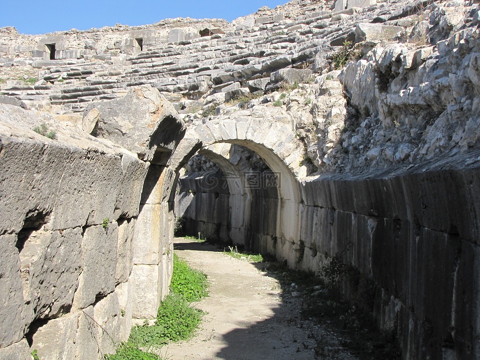 米利,露天剧场,土耳其