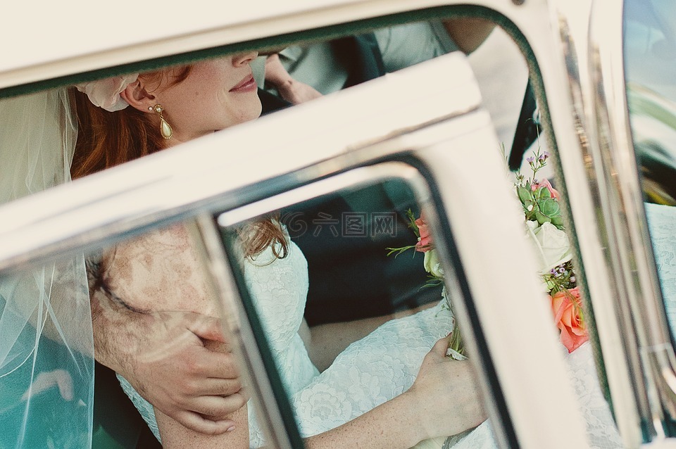 新娘,车,退出