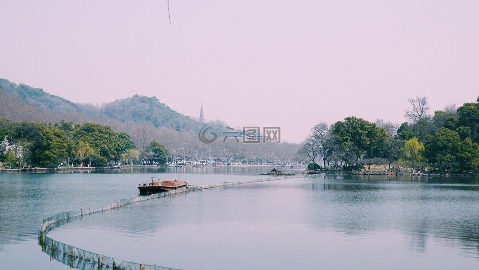 西湖,风景,杭州