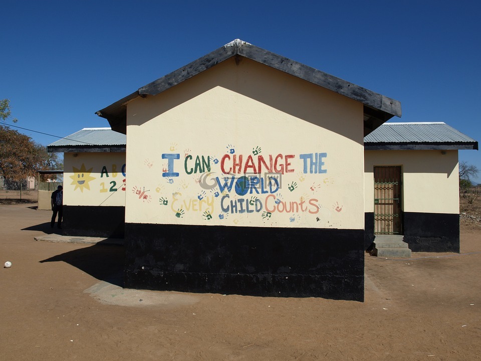 学校,建筑,南非