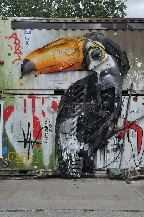 柏林,街头艺术,涂鸦