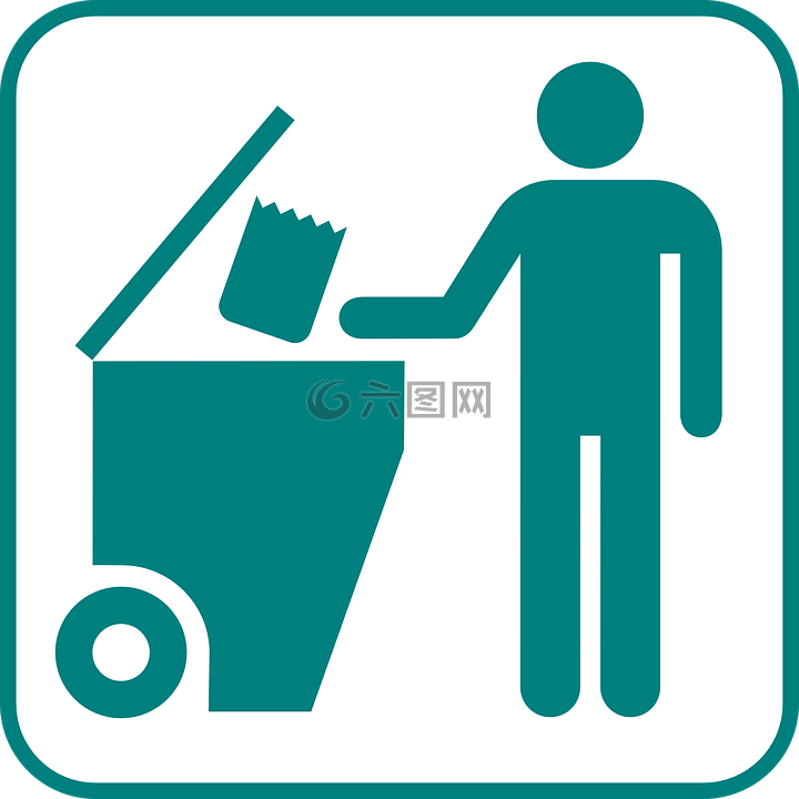 回收,垃圾桶,回收标志