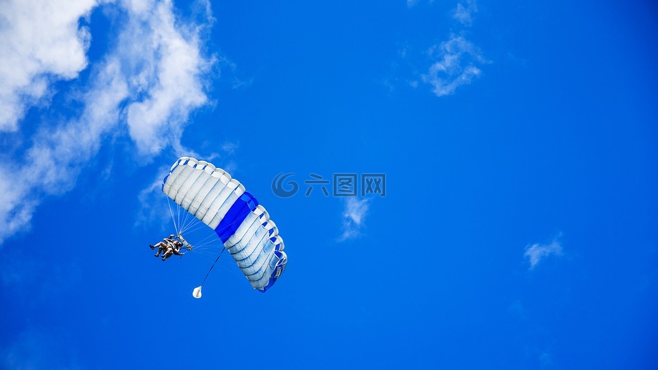 降落伞,跳伞,跳伞者高清图库素材免费下载(图片编号:6588556)-六图网