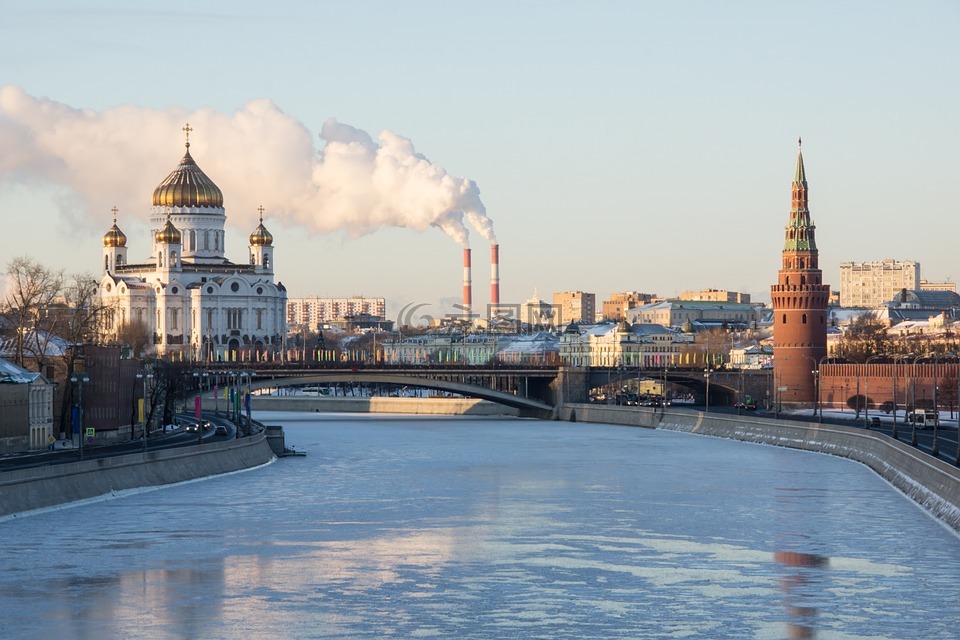 克里姆林宫,冬季,莫斯科