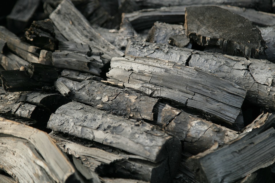 煤炭,木柴,黑色