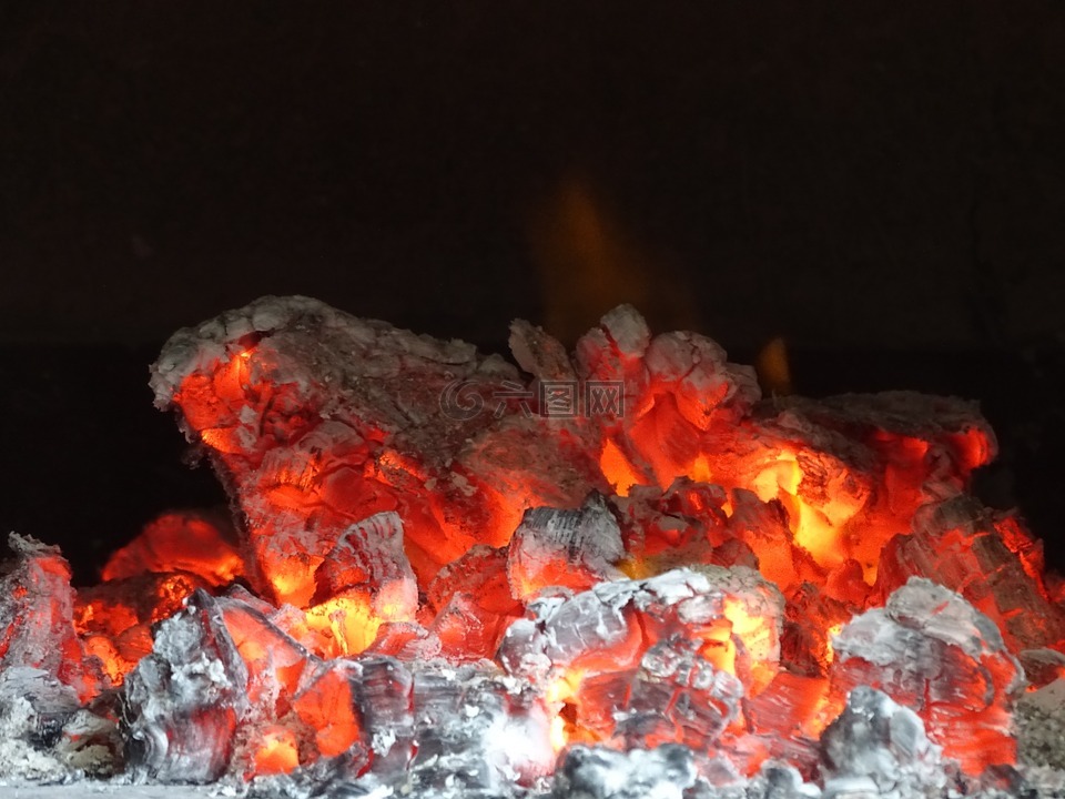 比萨饼烤箱,煤,火