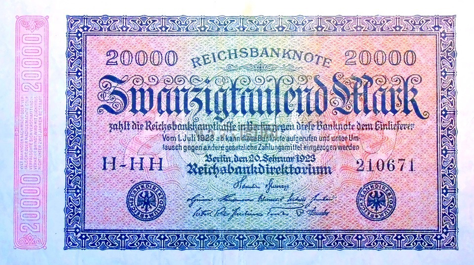 通胀,钱,1923
