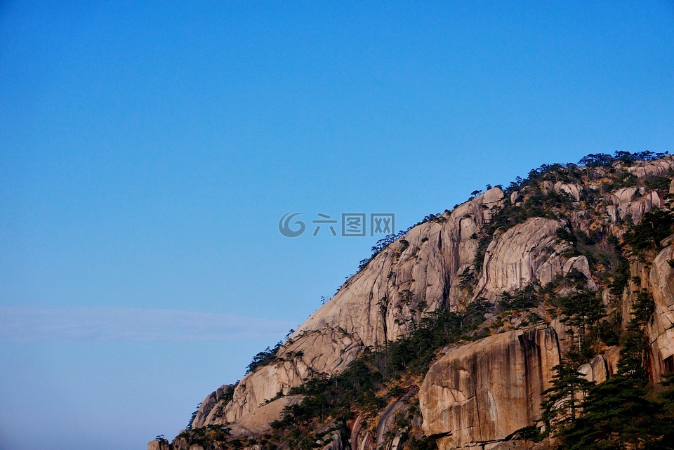 山,悬崖,岩石形成