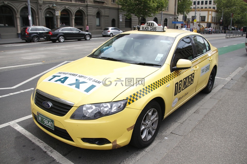 出租车,汽车,黄色