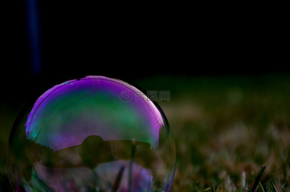 泡沫,紫色,圆