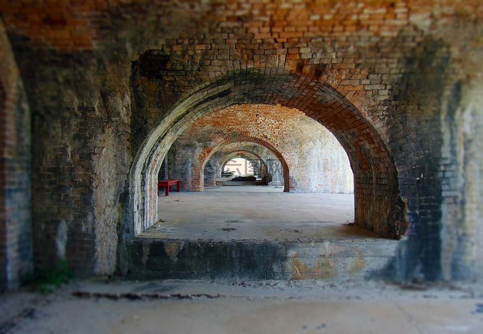 隧道,拱,砖