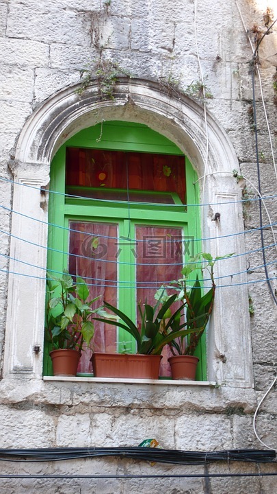 绿色窗口,在拆分,克罗地亚