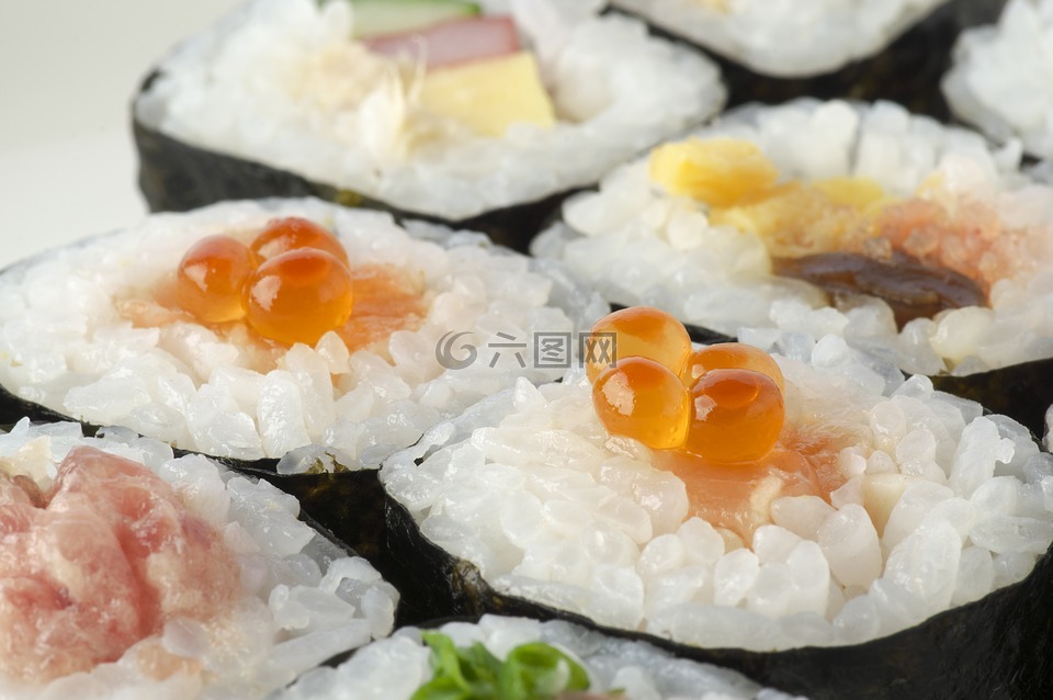 寿司卷,futomaki,海鲜