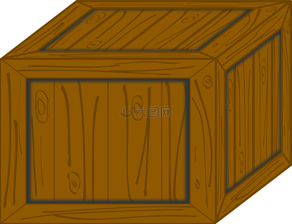 板条箱,盒,木