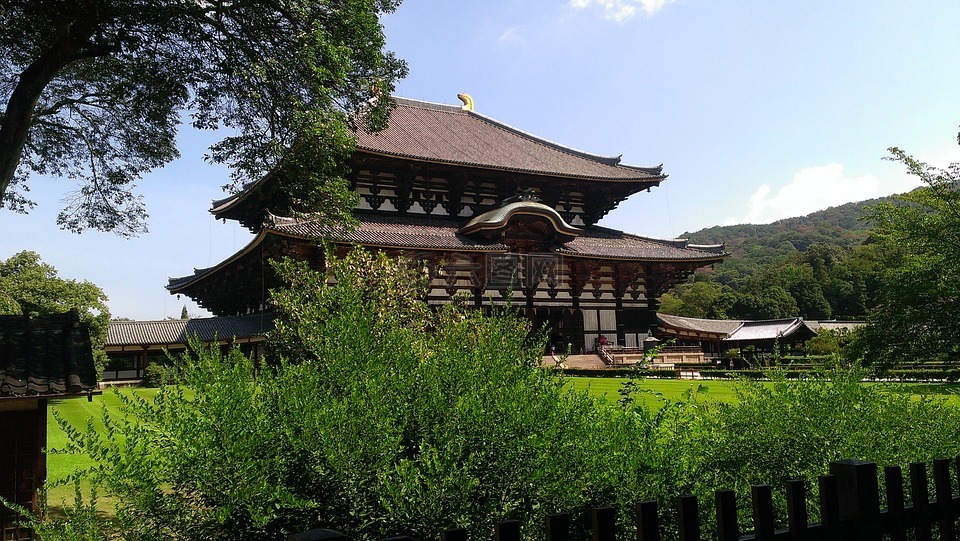 廟,建築,日本