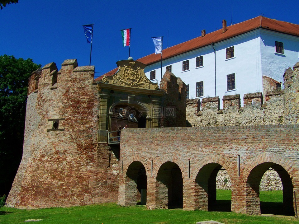 城堡,siklós,匈牙利