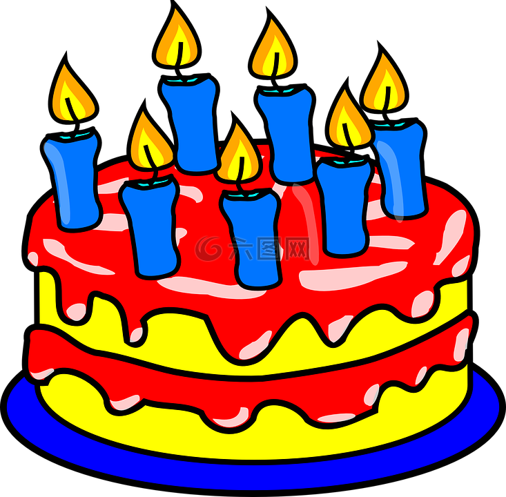 生日,蛋糕,蜡烛