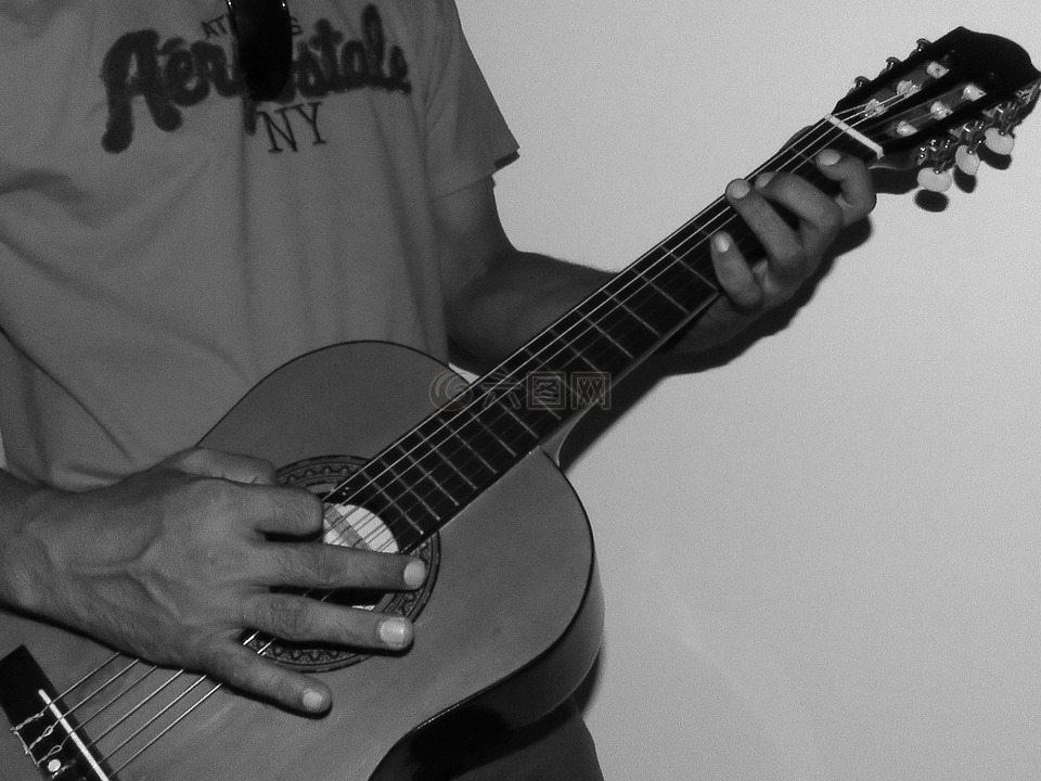 吉他,音乐,弹吉他
