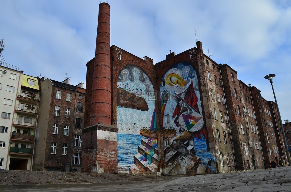 街头艺术,老城区,波兰