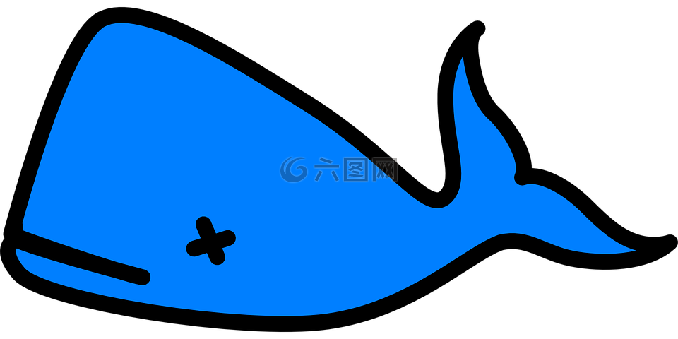 鲸鱼,蓝色,海