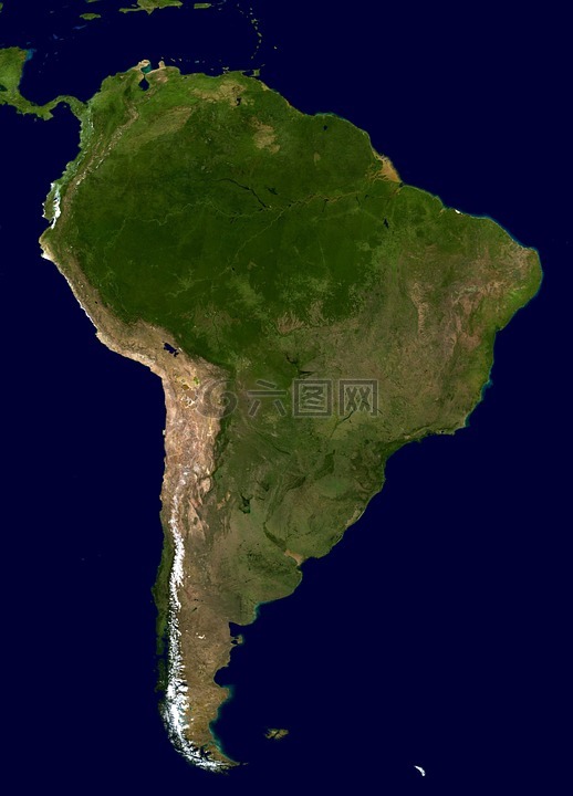 南美洲,大陆,土地