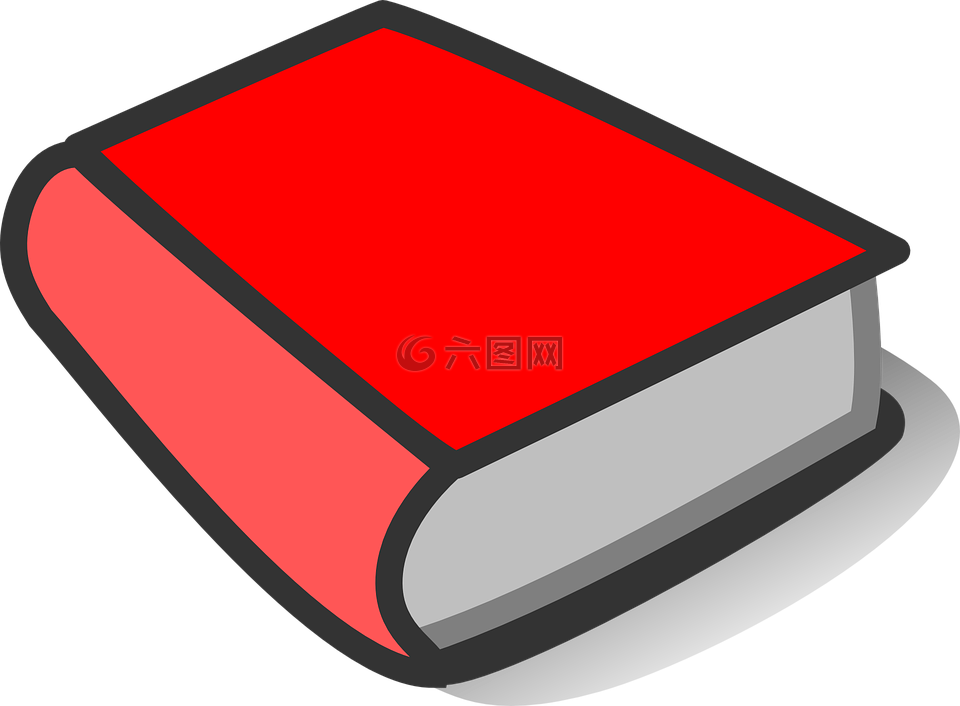 书,红色,厚