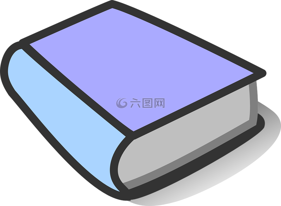 书,紫色,蓝色