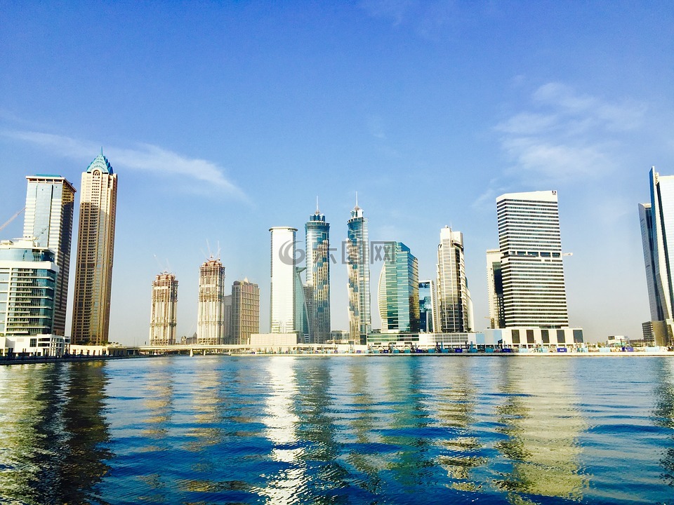 迪拜,运河,阿拉伯联合酋长国