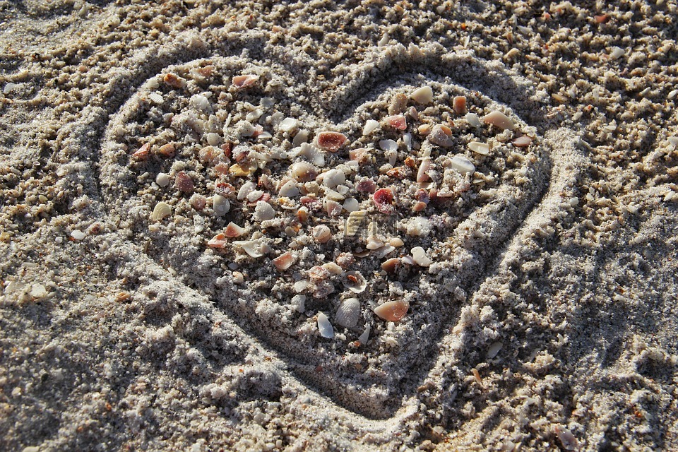 心脏在沙,我爱你,sandherz