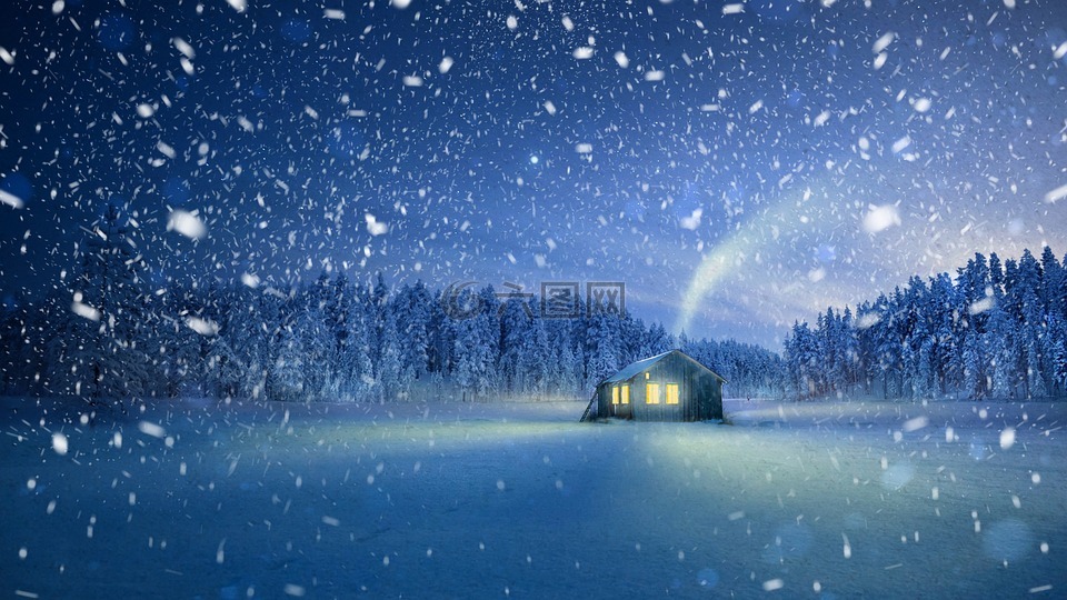 雪,童话故事,圣诞节